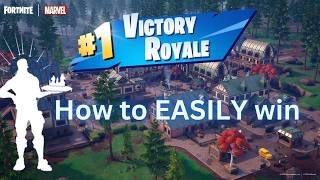 How to EASILY win a Fortnite game Tutorial [upl. by Gilud]