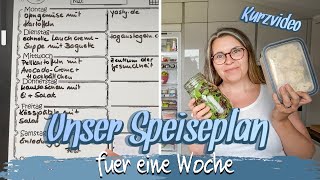 UNSER WOCHENPLAN 🦋 WAS SOLL ICH KOCHEN 🦋 INSPIRATION FÜR EINE WOCHE 🦋 TAGAUS TAGEIN 🦋 shorts [upl. by Miltie]