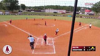 SOFTBALL Cedartown Lady Dawgs vs Dalton Catamounts [upl. by Isherwood]