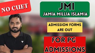 JMI JAMIA  PG ADMISSION 202324  Form Are Out  Important Dates  Fee  Courses [upl. by Eirolav]