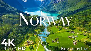 Norway 4K • Scenic Relaxation Film with Peaceful Relaxing Music and Nature Video Ultra HD [upl. by Allrud]