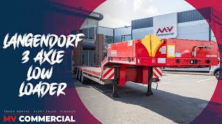 Langendorf 3 Axle Low Loader Trailer  MVCommercialcom [upl. by Annaoy]