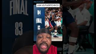 USA VS PUERTO RICO Clinched No1 Seed [upl. by Lucey]