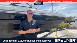 2021 Bayliner DX2250 Walk Around Details With Bob [upl. by Eilac641]