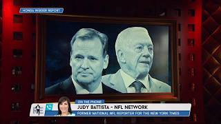 NFL Networks Judy Battista Almost All Owners Back Goodell Over Jerry Jones  The Rich Eisen Show [upl. by Aitetel]