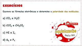 Polaridade das moléculas  Exercícios [upl. by Jillene457]