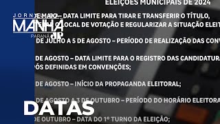 TSE divulga calendário eleitoral de 2024 [upl. by Tally]