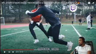 Stefon Diggs V Trevon Diggs 1ON1s FT Cam Newton Routes Got Surgical [upl. by Nalyad]