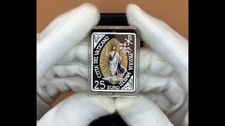 Vatican 2022 25 euro Proof Silver  Easter of Resurrection [upl. by Sasnak905]