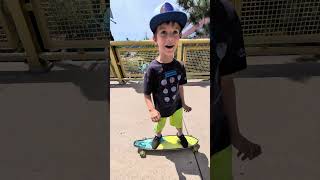 my kid is skateboarding for the first time [upl. by Zinnes127]