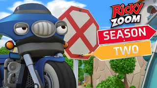 Officer Bunker is Not Himself ⚡️Season Two ⚡️ Motorcycle Cartoon  Ricky Zoom [upl. by Nirre]