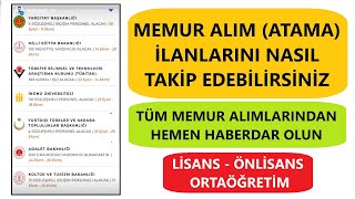 MEMUR ALIMLARINI NASIL TAKİP EDEBİLİRİSİNİZ  KPSS MEMUR ALIMLARINI NEREDEN TAKİP EDEBİLİRİM [upl. by Alleber]