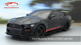 ckmodelcarsvideo Ford Mustang Shelby GT500 Code Red Baujahr 2022 schwarz Solido [upl. by Selway]