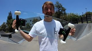 EXTREMELY DANGEROUS GLASS SKATEBOARD  YOU MAKE IT WE SKATE IT EP 13 [upl. by Atwood]