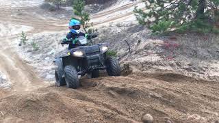 Polaris Sportsman 110 Climbs Sandhill [upl. by Cailly]