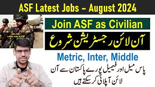 ASF Latest Jobs 2024 Online Apply  Airport Security Force new jobs 2024  join asf as civilian jobs [upl. by Akirea]