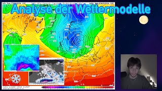 Erster Wintereinbruch Schneefall bis ins Tiefland Weiter Sturmgefahr Analyse Wetterkarten wetter [upl. by Islean]