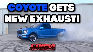 2021 F150 GETS CORSA EXHAUST [upl. by Ahsinhoj]