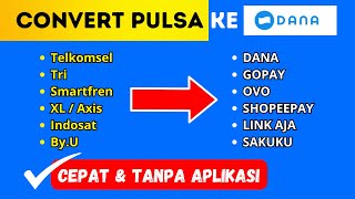 📌 Cara Tukar Pulsa Jadi Saldo DANA Tercepat Tanpa Aplikasi Terbaru 2024 [upl. by Luann]