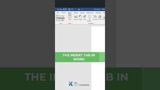 The Insert Tab in Word microsoft kacelitutorials microsoftoffice [upl. by Enicar767]