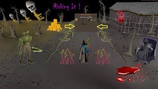 Risking My Bryophyta Staff Deep Wilderness  F2P Pking [upl. by Kinna211]