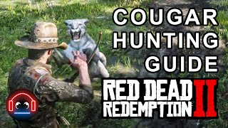 Red Dead 2 Cougar Hunting Guide [upl. by Shirberg]