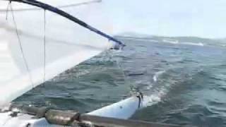 Adventure Trimaran 24 Sailing in Bellingham [upl. by Ahsimaj]