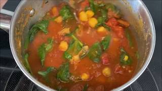 5 Minute Chickpea Curry Recipe [upl. by Hiett]