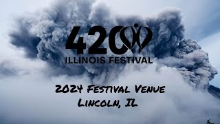 Lincoln Il 420 Festival Venue City 420 Illinois Festival 2024 [upl. by Adlanor]