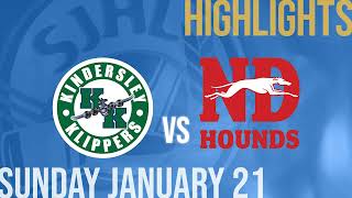 Kindersley Klippers vs Notre Dame Hounds Jan 21st [upl. by Hanus476]