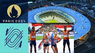 MENS AND WOMENS MIX 4X400 FINALS AT PARIS 2024 OLYMPICS REACTION [upl. by Epuladaugairam230]