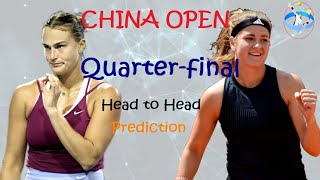 Aryna Sabalenka vs Karolína Muchová  2024 China OpenWTA 1000 Quarterfinal Match Preview [upl. by Fante]