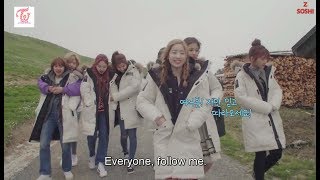 Dorky TWICE playing the alpenhorn ENG SUB [upl. by Brabazon]