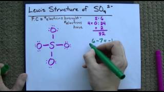 Lewis Structure of SO42 Sulfate CORRECT [upl. by Arliene253]