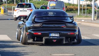 Mazda RX7 Compilation  Accelerations Flames Turbo Sounds [upl. by Noval]