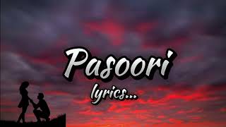 Pasoori Song Lyrics  Romantic song 🎶 [upl. by Neilson434]