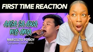 Marcelito Pomoy sings Aasa sa Awa Mo Ama  Composer by Rolan DelfinREACTION [upl. by Rose143]