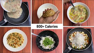 5 Really Easy Meal Options for Weight Gain  Bulking   800 Calories  🇮🇳 [upl. by Ahseinad]