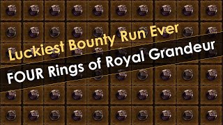 Luckiest Bounties of All Time  Four Rings of Royal Grandeur in One Bounty Run Diablo 3 Season 26 [upl. by Ahsram]