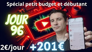 Bourse Challenge 2€ jour SIMPLE et EFFICACE [upl. by Nevur]