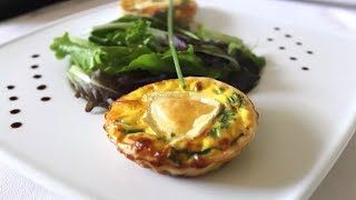 Recette  Miniquiches chèvre  ciboulette [upl. by Caria]