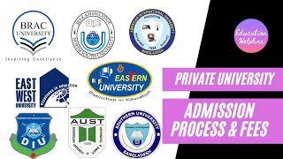 Private University Admission Process and Fee  Private University Fees  Private University Cost BD [upl. by Aramenta]