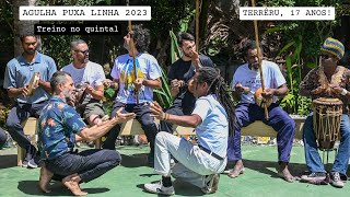 Agulha puxa linha 2023 Capoeira Angola no final do treino com mestre Lua Rasta [upl. by Xila]