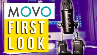 New from MOVO UM700 desktop mic amp WMX1 wireless lav  GEAR REVIEW [upl. by Novyart]