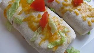 Easy Recipe  Vegetarian Bean Burrito  02 [upl. by Eekorehc654]