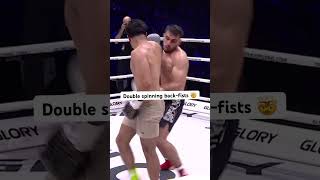 One of the rarest combos in striking 👀 kickboxing fight [upl. by Ikir]