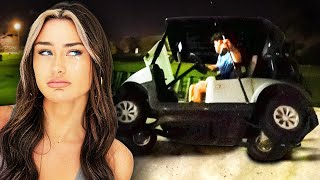 I Flipped A Golf Cart On My Girlfriend Ft Antonio Brown mckinleyrichardsonnn [upl. by Eesak]