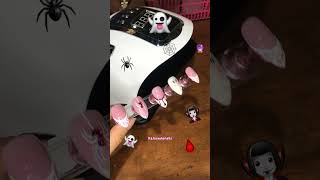 Press on check sopee  iwearmilabel nailsart halloween2024 [upl. by Lotsirb]