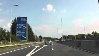 Driving Along The M53 Motorway From Wallasey To Chester England 26th August 2013 [upl. by Maddis]