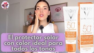 Vichy Capital Soleil Protector Solar antimanchas SPF50  El Mejor Protector solar con color [upl. by Joab]